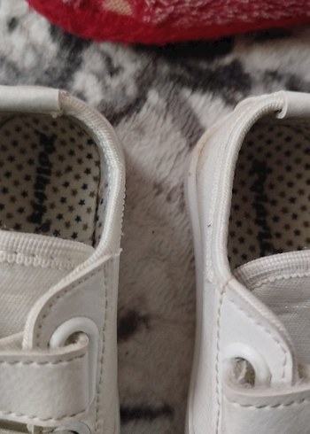 Kız Çocuk Beyaz Cırtlı Spor Ayakkabı - Görsel 7