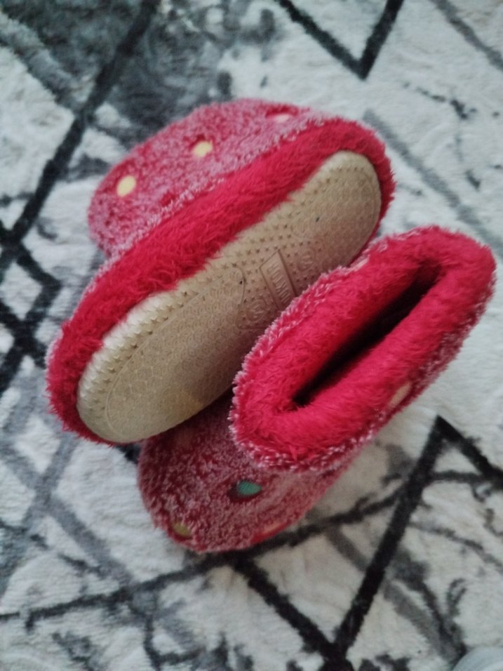 Kızlar için Renkli Nakışlı Sıcak Ev Terliği - Görsel 2