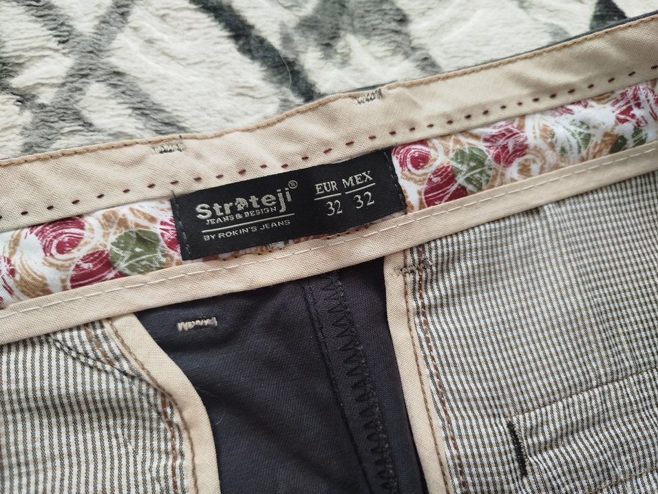 Gri Regular Fit Erkek Kemerli Pantolon - Görsel 4