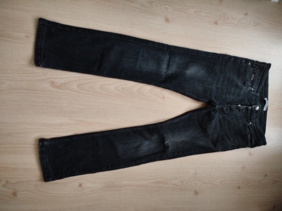 Düğmeli Gri Erkek Denim Jean - Görsel 2