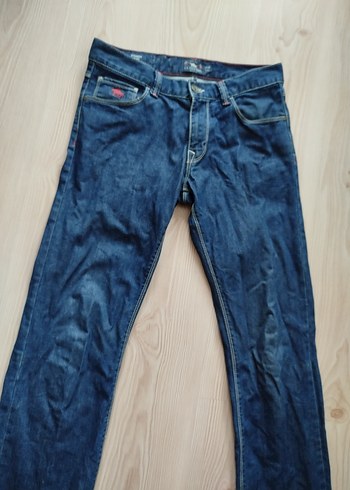 Mavi Düz Kesim Erkek Kot Pantolon - Görsel 2