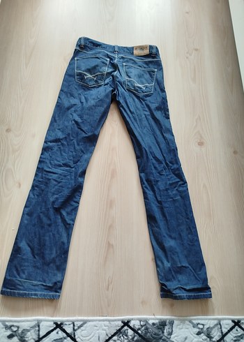 Mavi Düz Kesim Erkek Kot Pantolon - Görsel 7