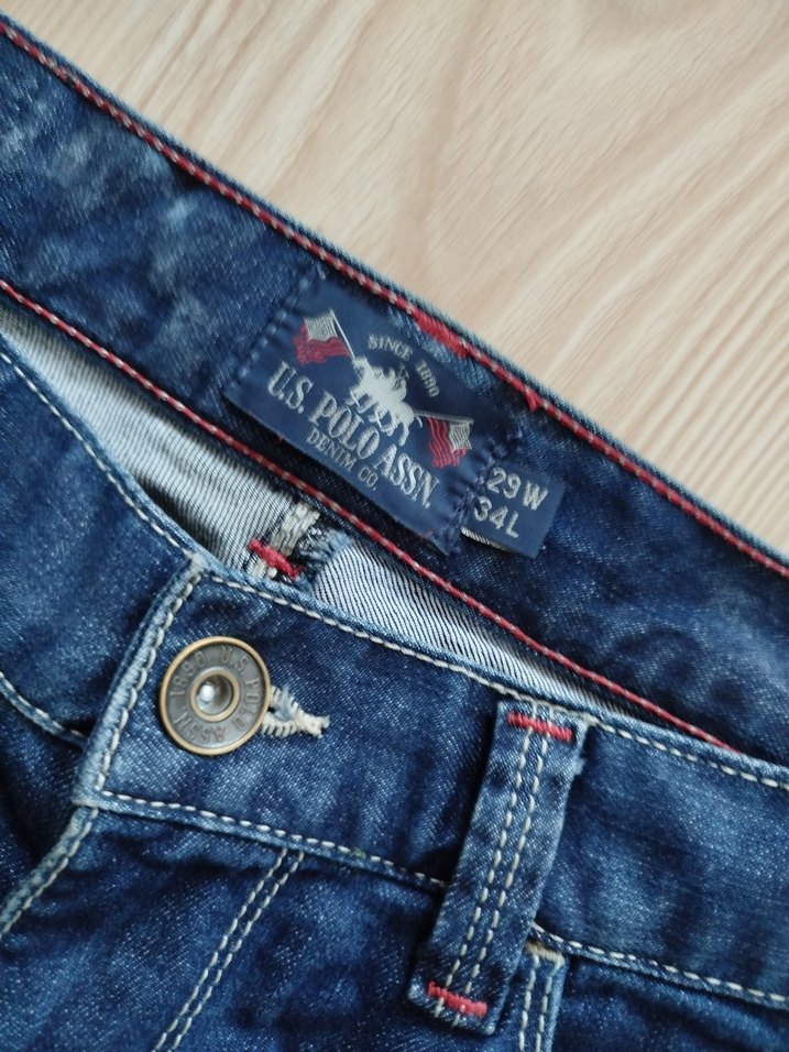 Mavi Düz Kesim Erkek Kot Pantolon - Görsel 4