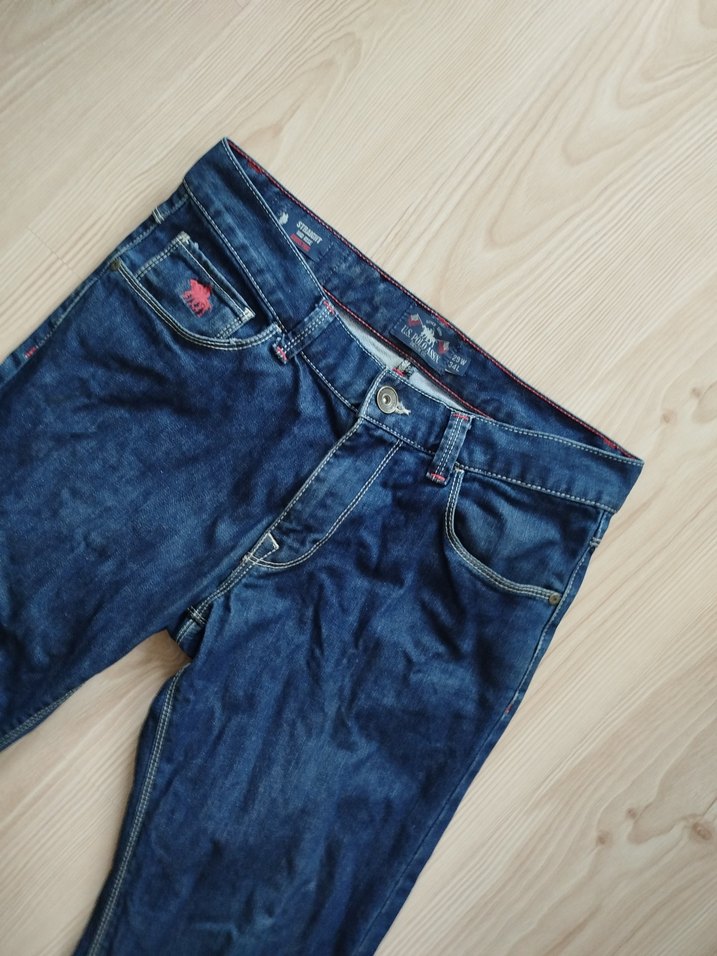 Mavi Düz Kesim Erkek Kot Pantolon - Görsel 3