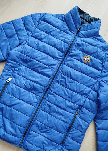 Erkek Çocuk Mavi Fermuarlı Mont - Görsel 4