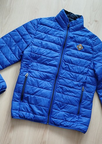 Erkek Çocuk Mavi Fermuarlı Mont - Görsel 5