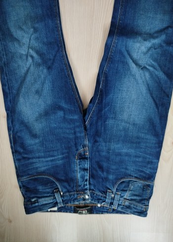 Erkek Lacivert Bol Kesim Denim Pantolon - Görsel 6