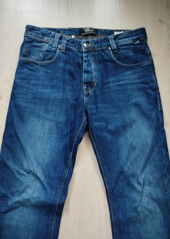 Erkek Lacivert Bol Kesim Denim Pantolon - Görsel 3