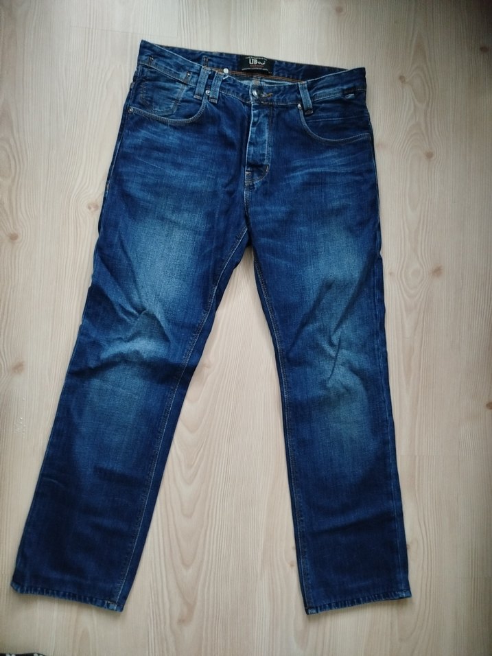 Erkek Lacivert Bol Kesim Denim Pantolon - Görsel 2
