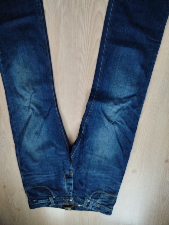 Erkek Lacivert Bol Kesim Denim Pantolon - Görsel 5