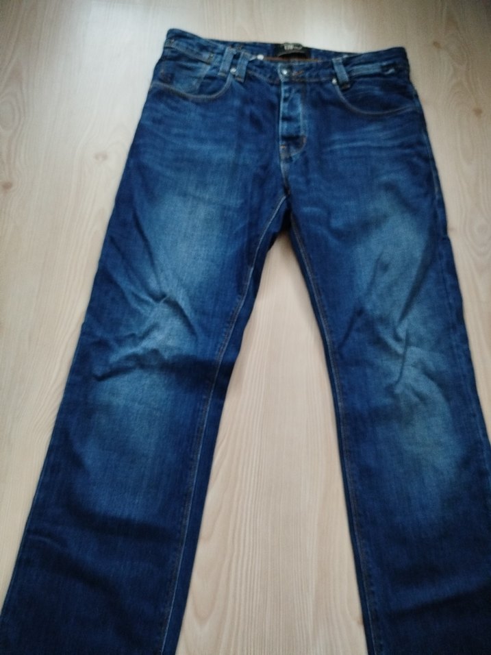 Erkek Lacivert Bol Kesim Denim Pantolon - Görsel 4