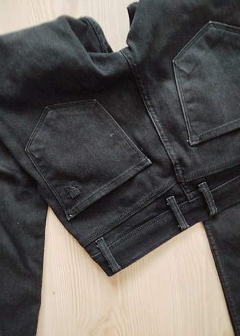 Düğmeli Koyu Gri Erkek Denim Jean - Görsel 11