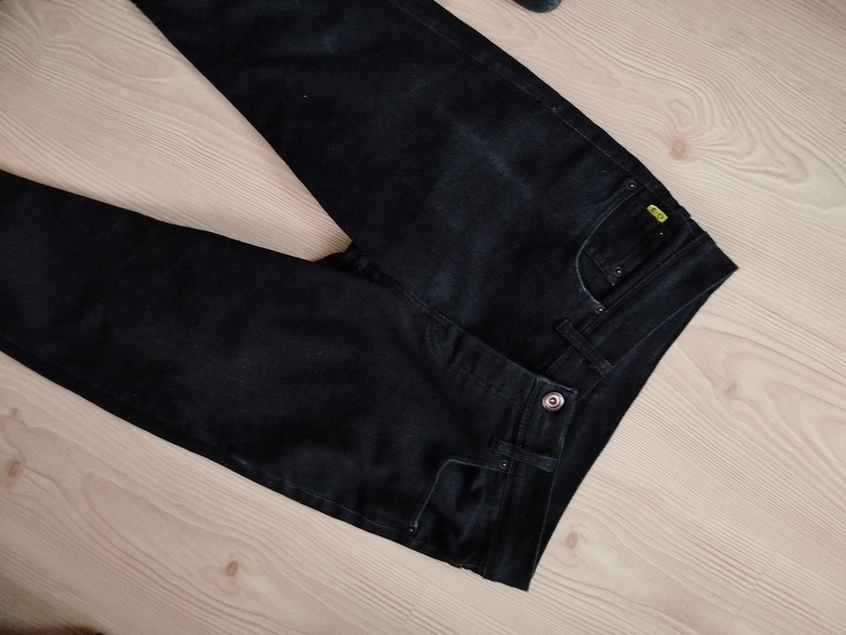 Düğmeli Koyu Gri Erkek Denim Jean - Görsel 5