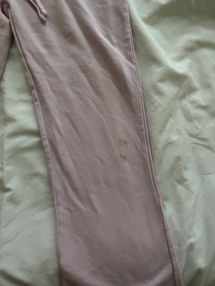 Düğmeli Pembe Pamuklu Kadın Kumaş Pantolon - Görsel 3