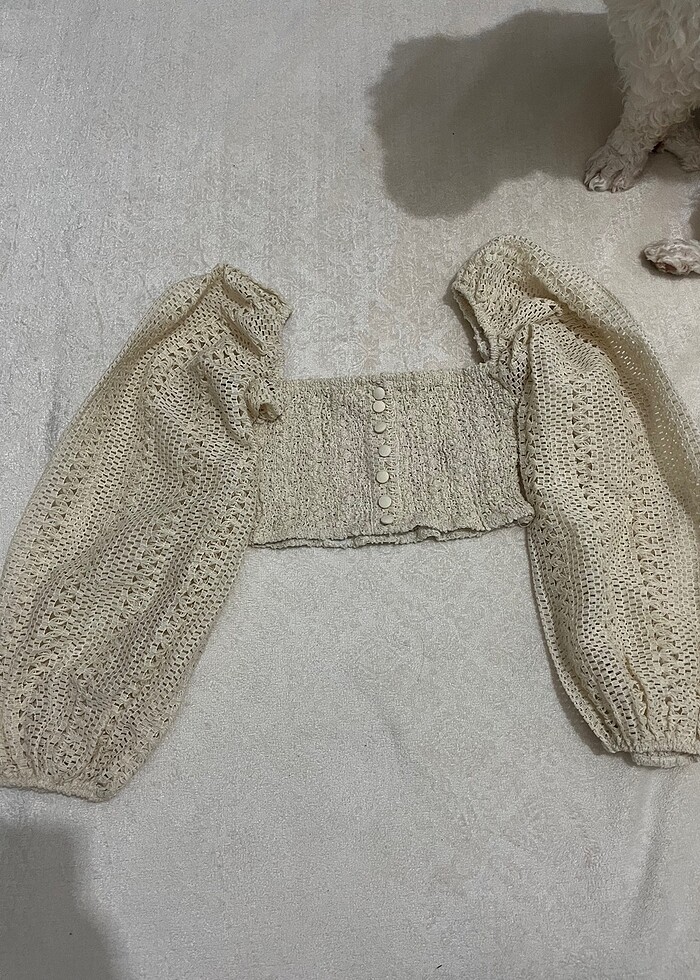 kırık beyaz-ten rengi üst delikli 
 - Görsel 2