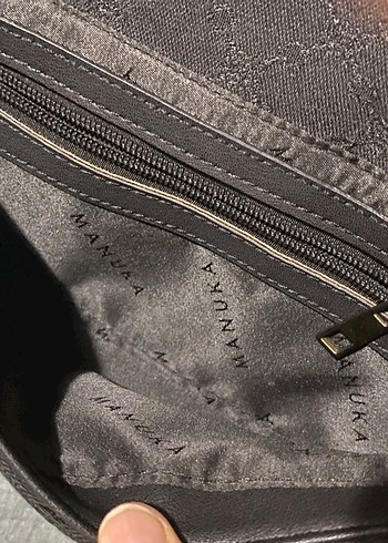 Manuka lacivert Deri Tokalı Kadın Omuz Çantası - Görsel 6