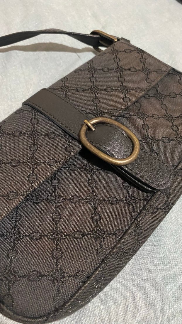 Manuka lacivert Deri Tokalı Kadın Omuz Çantası - Görsel 2