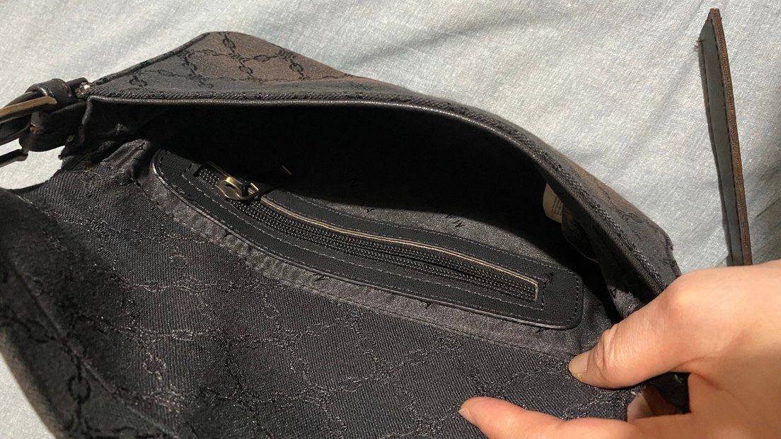 Manuka lacivert Deri Tokalı Kadın Omuz Çantası - Görsel 5