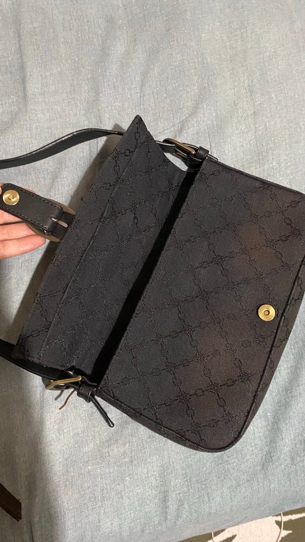 Manuka lacivert Deri Tokalı Kadın Omuz Çantası - Görsel 4