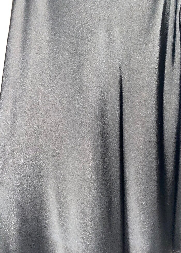 Siyah saten etek - Görsel 3