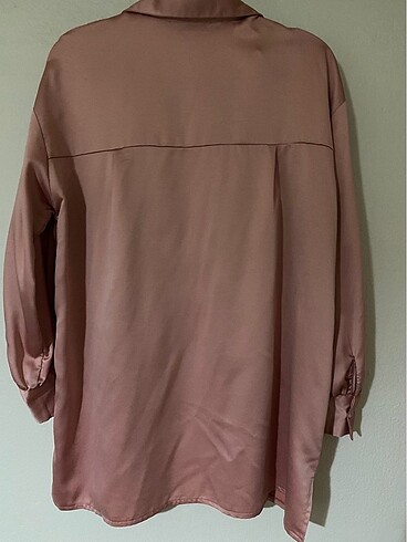 Saten görünümlü gömlek - Görsel 4