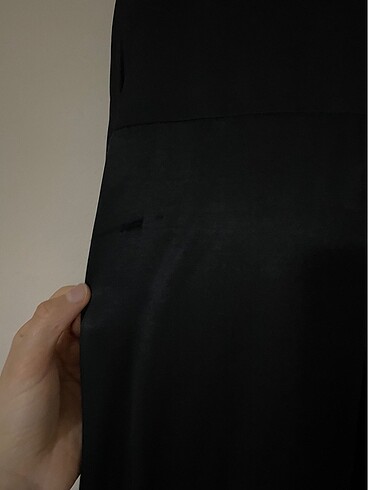 Siyah saten gömlek - Görsel 5
