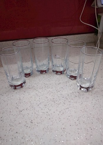 Şeffaf Dikdörtgen Cam Bardak