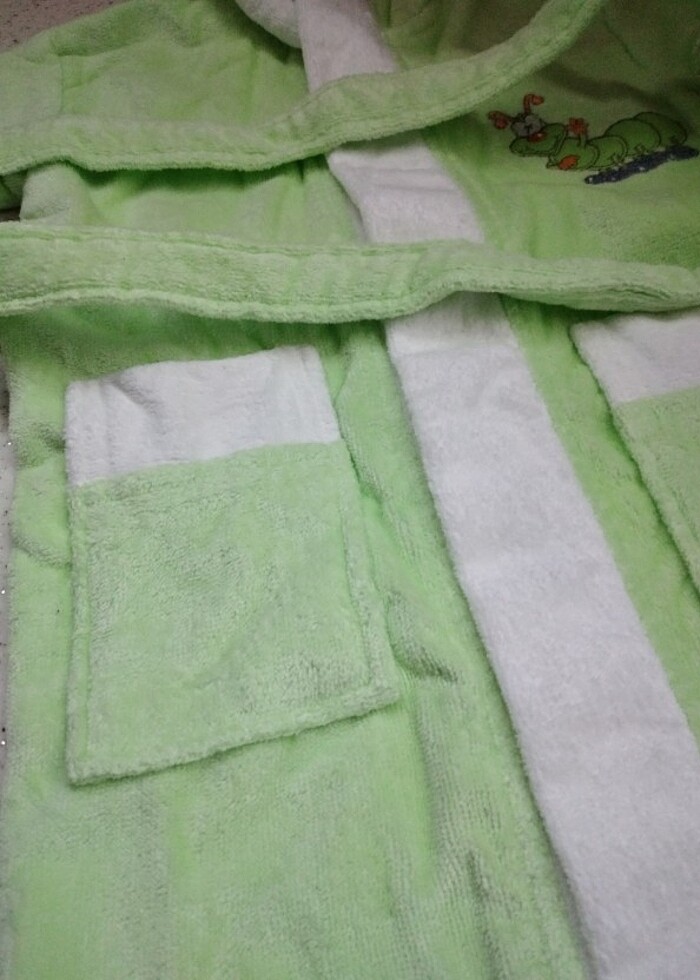 3 4 yaş bornoz  - Görsel 5