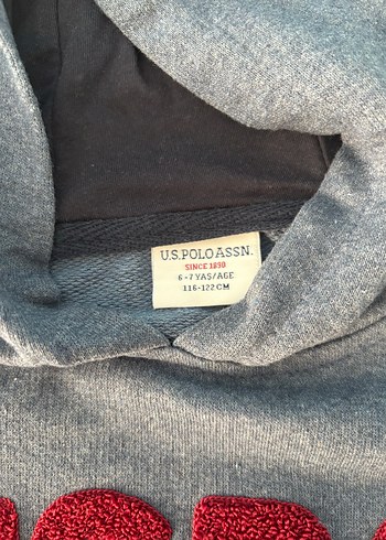 Erkek Çocuk Gri Kapüşonlu Sweatshirt - Görsel 2