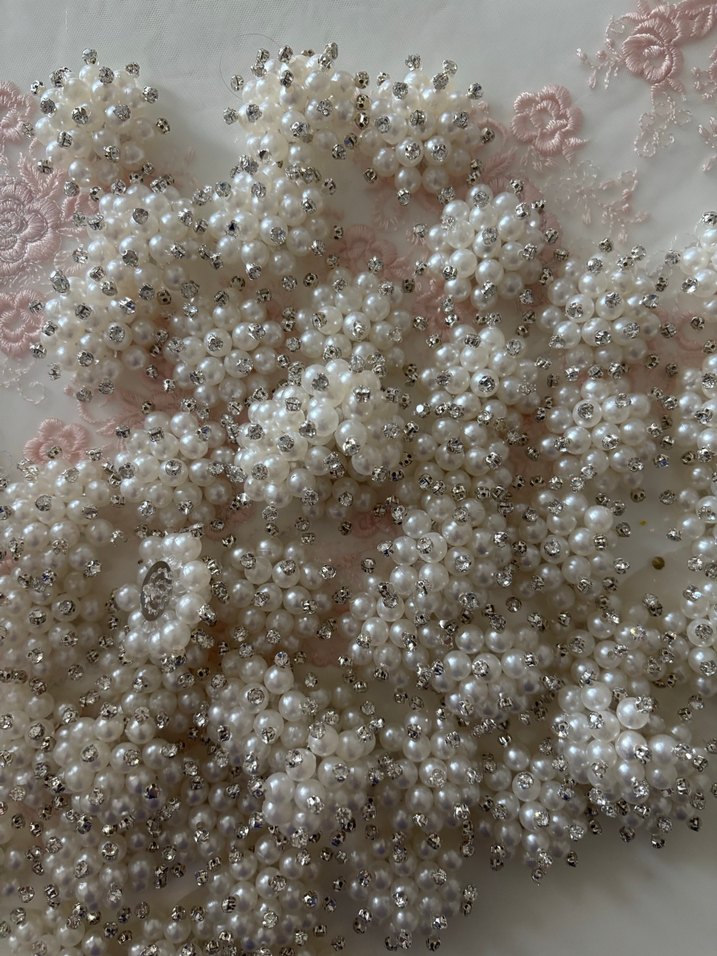 Kreme gümüş broş - Görsel 2