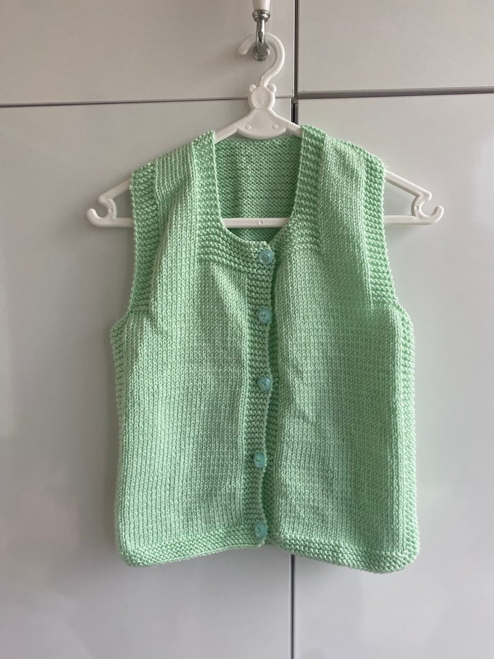 Örgü  Çocuk Yelek - Görsel 2