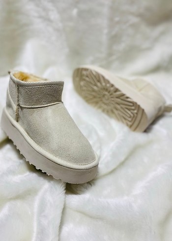 İTHAL UGG Platform Bot Bej - Görsel 3