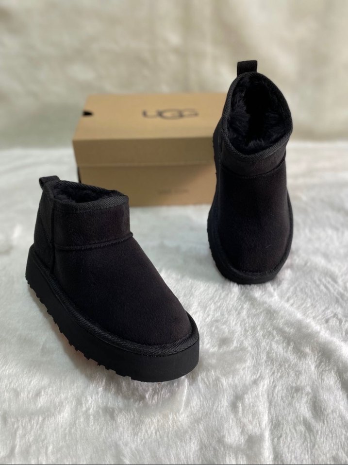 İTHAL UGG Platform Bot Siyah - Görsel 3