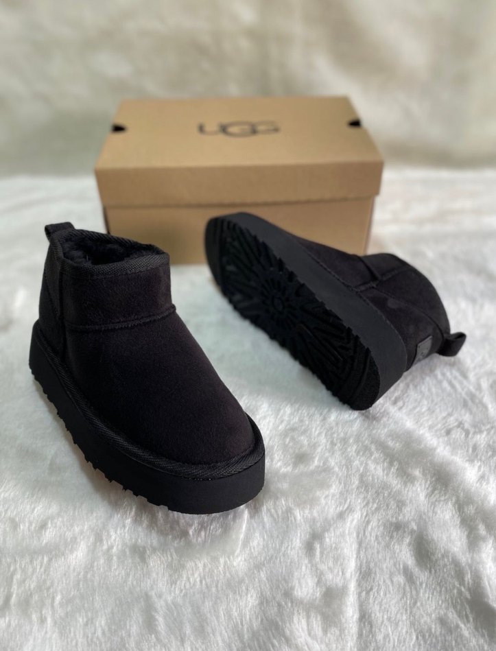 İTHAL UGG Platform Bot Siyah - Görsel 2