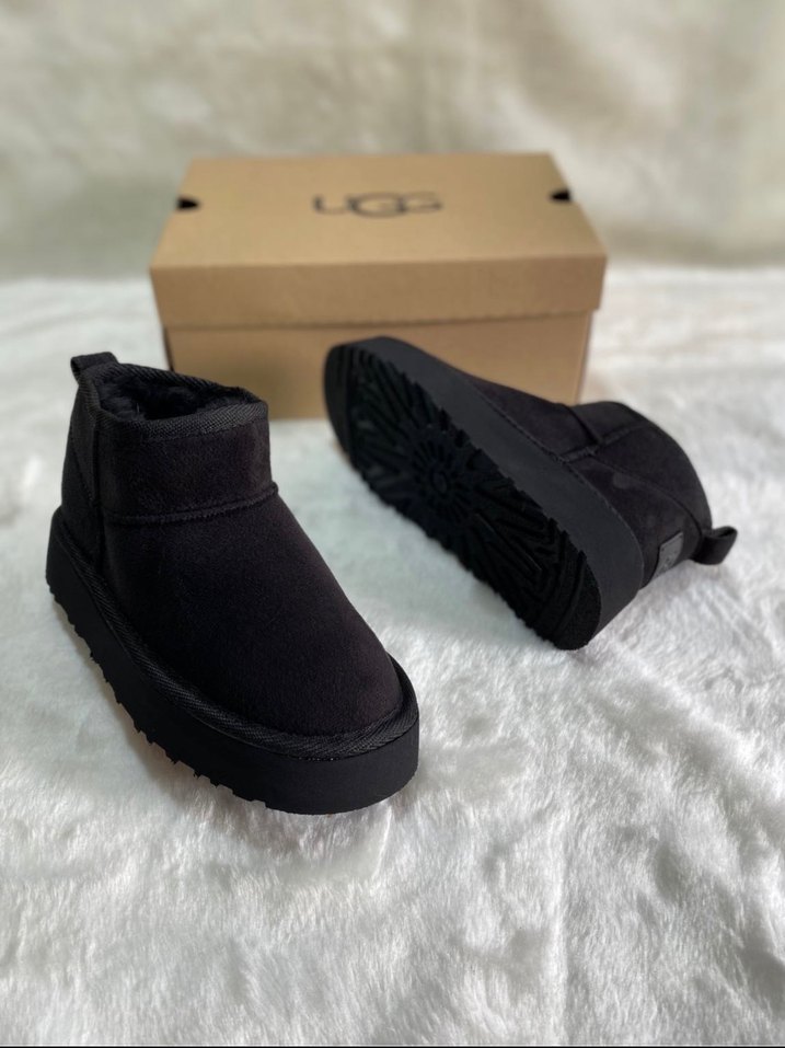 İTHAL UGG Platform Bot Siyah - Görsel 4