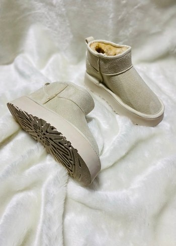 İTHAL UGG Platform Bot Bej - Görsel 4