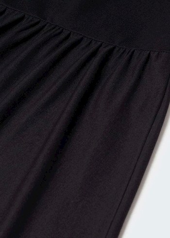 Siyah Askılı Uzun Kadın Elbise - Görsel 2