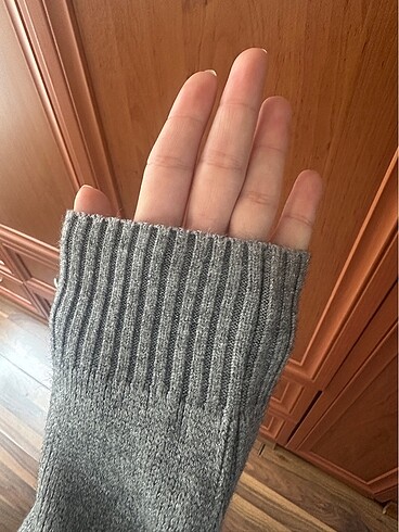 Bisiklet yaka beymen erkek yünlü kazak - Görsel 6