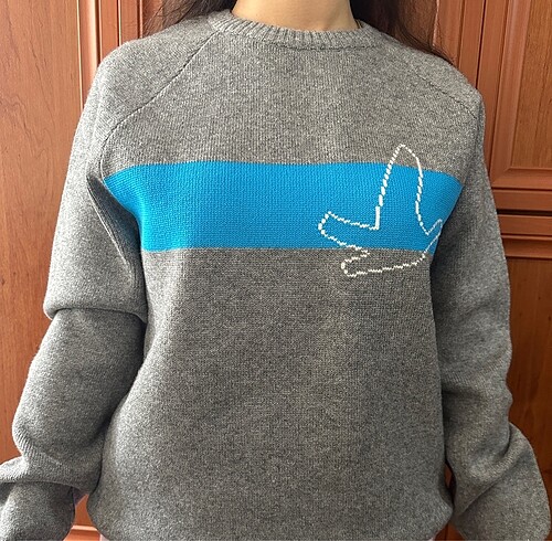 Bisiklet yaka beymen erkek yünlü kazak - Görsel 9