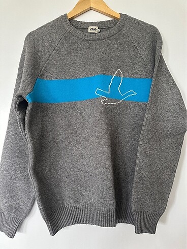 Bisiklet yaka beymen erkek yünlü kazak - Görsel 7