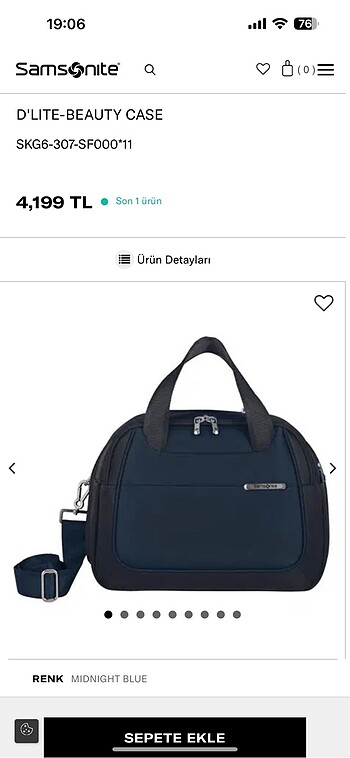 Samsonite el çantası