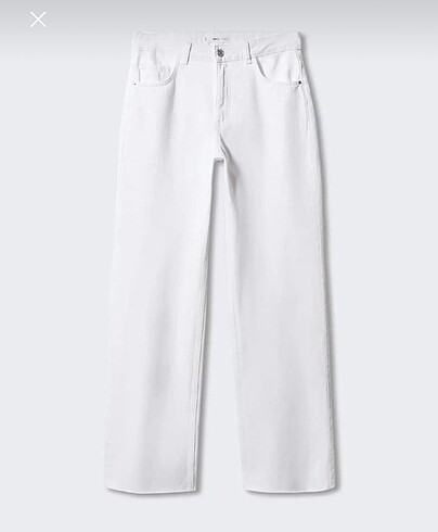 Mango wideleg orta bel jean - Görsel 2