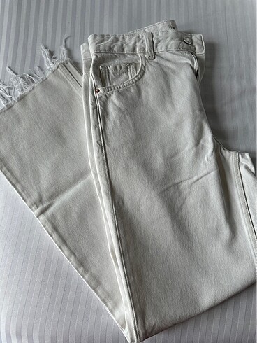 Mango wideleg orta bel jean - Görsel 9