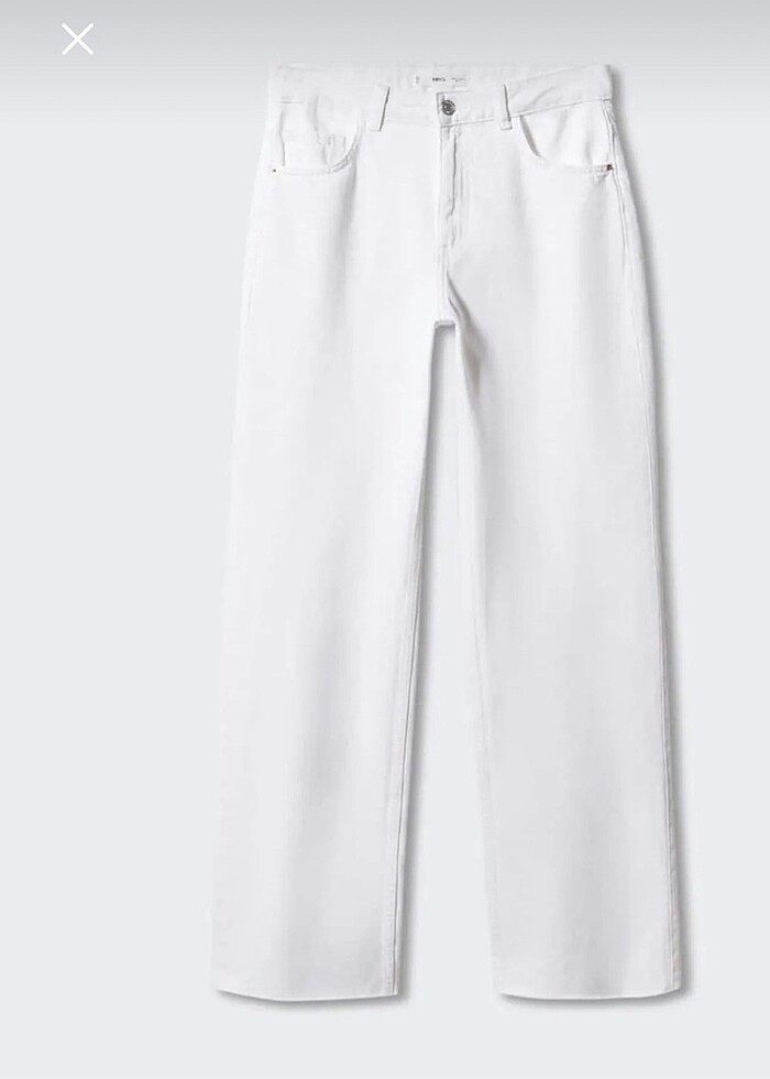 Mango wideleg orta bel jean - Görsel 2