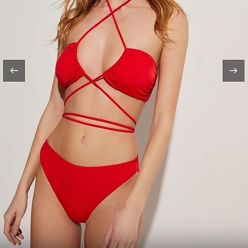 June kırmızı bikini altı - Görsel 2