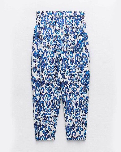 Zara desenli carrot fit pantolon - Görsel 2