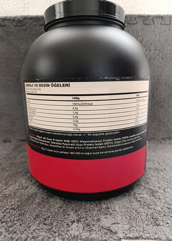 Flormar Optimum Nutrition Gold Standard Whey Tozu