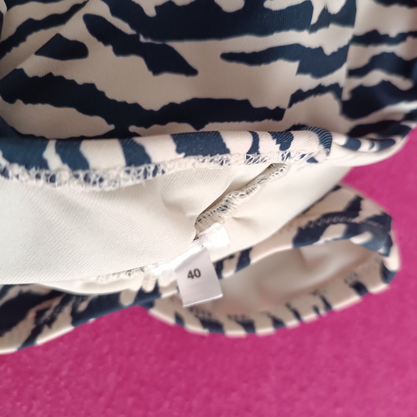 Zebra Desenli Tek Omuzlu Kadın Mayo - Görsel 3