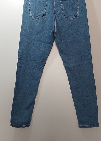 31 Beden Mavi Rahat Kesim Midi Denim Kadın Jean
