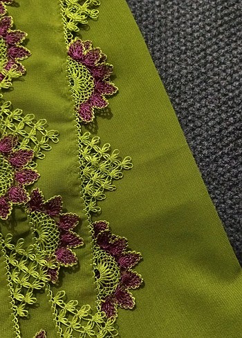 iğne oyalı namaz örtüsü çeyizlik - Görsel 2